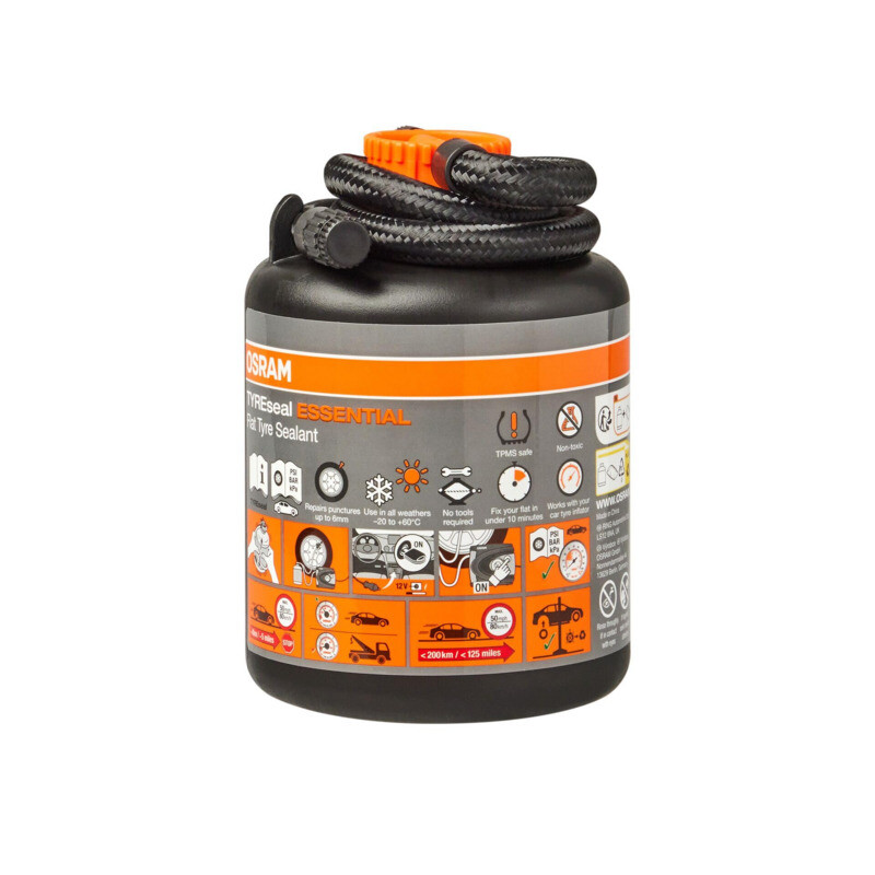 Osram TYREseal Essential Ersatz für Original-Autoreifen-Siegelmittel Hergestellt nach OE-Spezifikation Repariert Schäden bis zu 6 mm