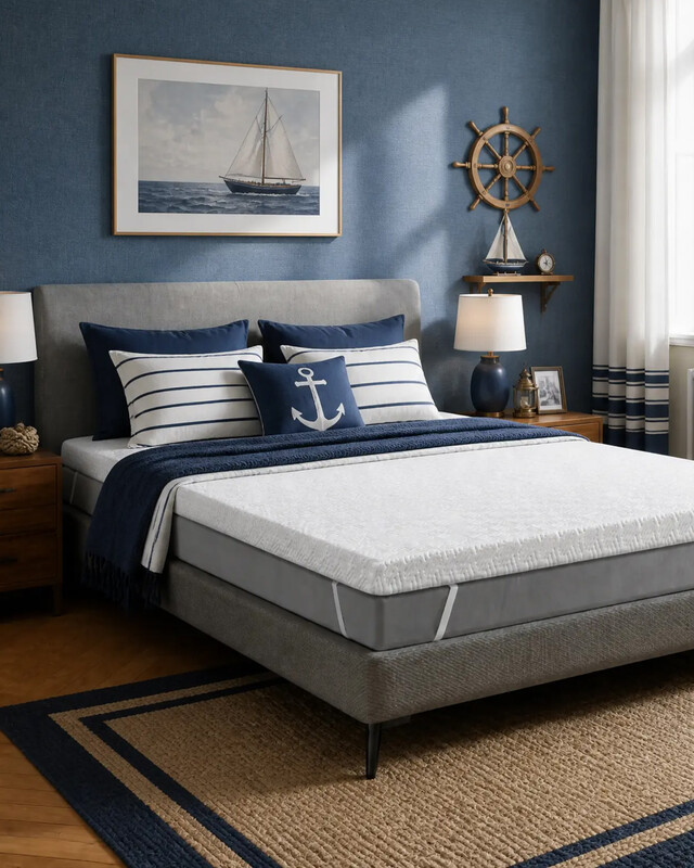 MENDALE Memory Foam Mattress Topper - 2.5cm Comfortable Mattress Pad, Pressure Relief, Ultra-Soft & Hypoallergenic, 90x200cm