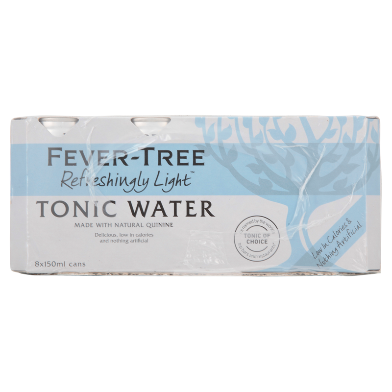Fever-Tree Light Naturally Tonic Water 8X150ml
