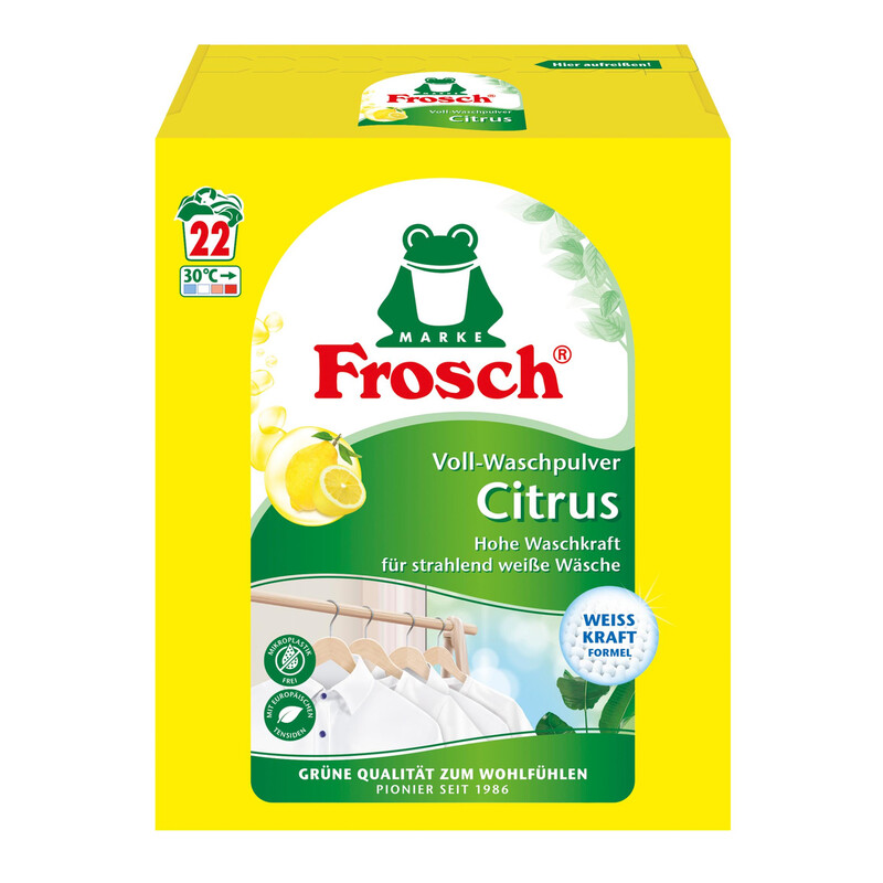 Frosch Voll-Waschpulver Citrus 1,45 kg
