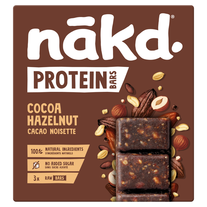 Nākd. Nakd Protein Cocoa Hazelnut Multipack 3 X 45G