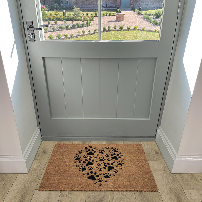 Doormat Pawprint Coir 40x70cm