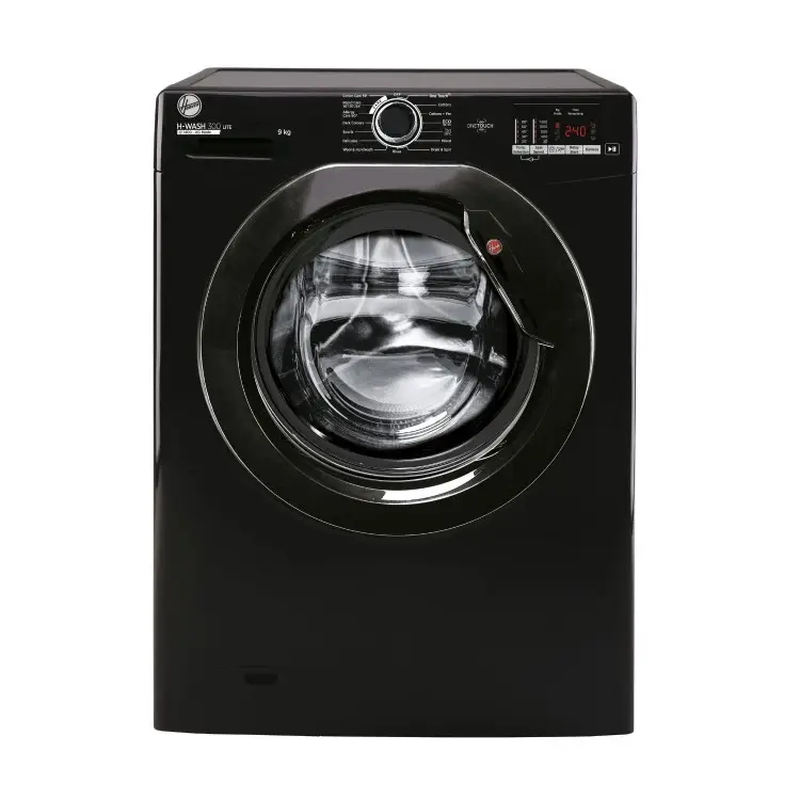 H3W492DABB4/1-80 H-Wash 300 9kg Washing Machine 1400rpm - Black - B Rated
