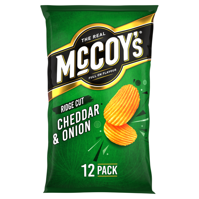 McCoy's Cheddar & Onion Multipack Crisps 12 Pack