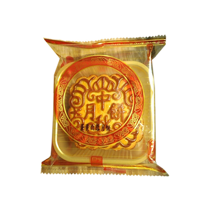【Mittelherbstfest】 Golden Lily Mondkuchen mit doppeltem Eigelb und weißer Lotussamenpaste 160 g