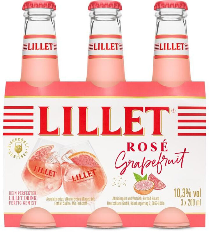 Lillet Grapefruit Ready to Drink 3 × 0,2 L