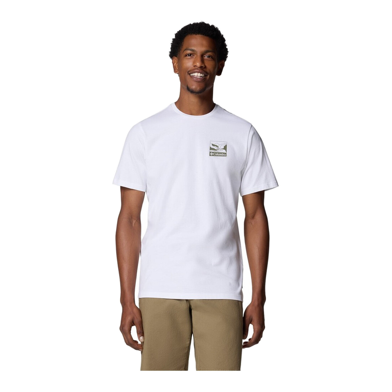 Columbia Men's Explorers Canyon Back Short Sleeve Tee - White