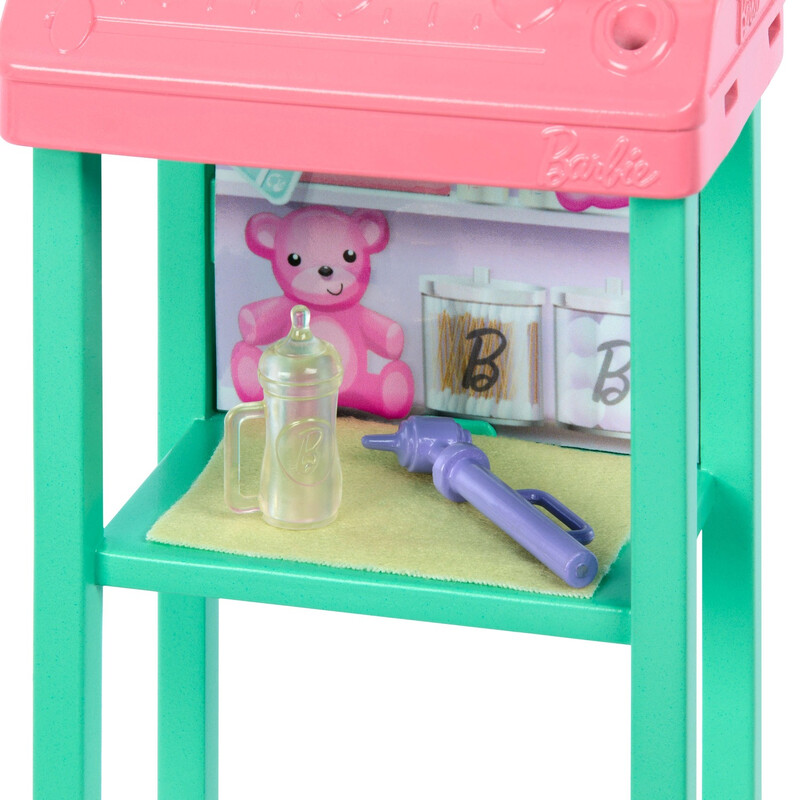 Barbie baby dokter poppen set - 6 stuks, multikleur