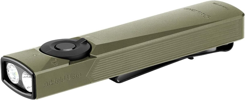 Olight Arkfeld Ultra EDC Olive Green Flache Taschenlampe für Camping & Outdoor Abenteuer mit praktischem Design
