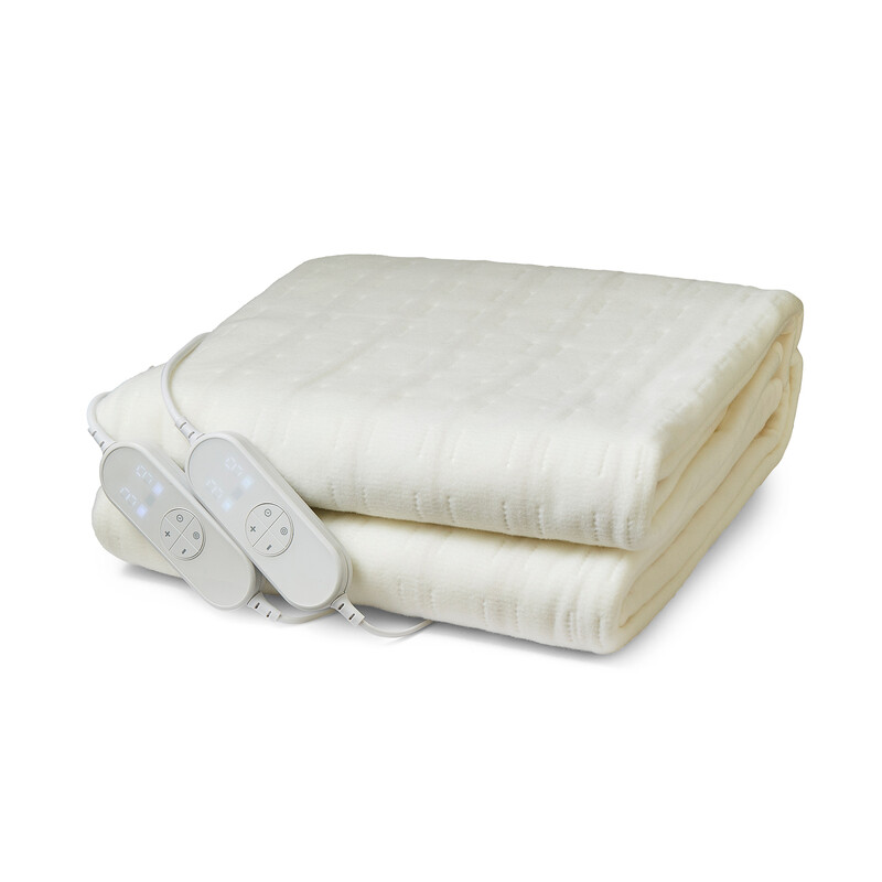EverCosy Super King Heated Electric Under Blanket – Soft Polyester, Machine Washable,
