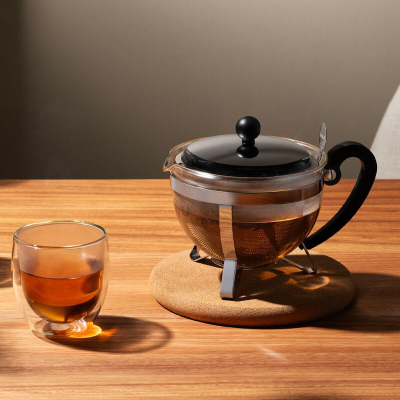 Bodum Chambord Teapot With Stainless Steel Filter And Lid - 1L Tea Maker