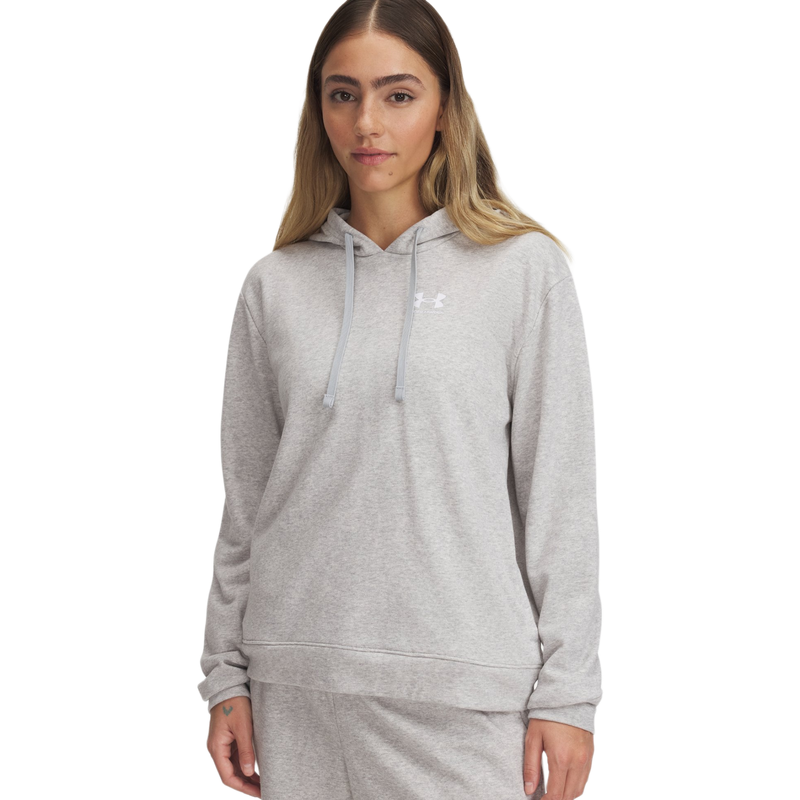 Under Armour Dames Ua Rival Terry Hoodie Grijs Rival Collectie S