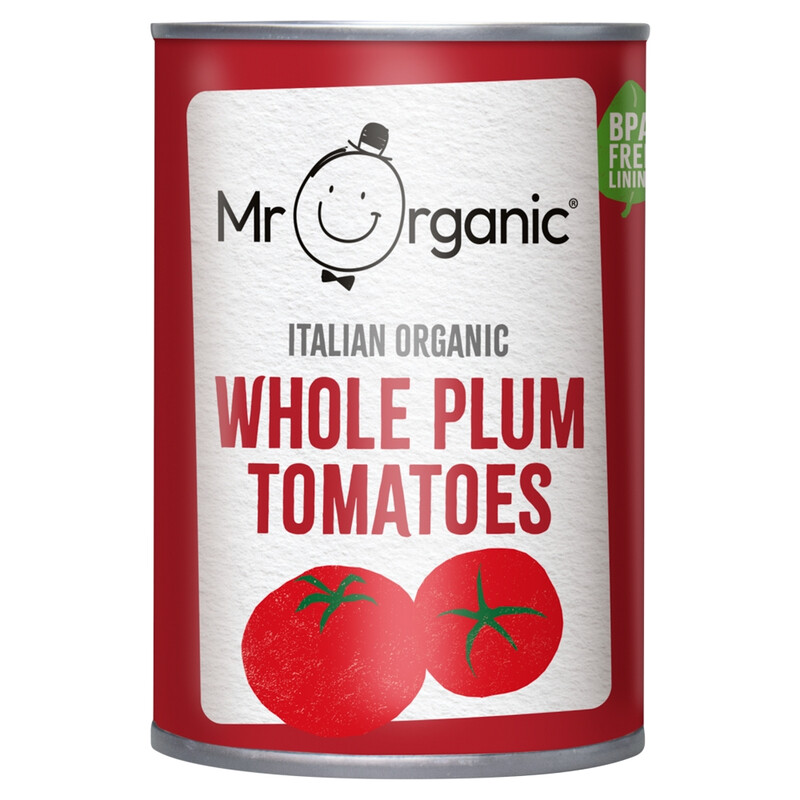 Organic Whole Plum Tomatoes 400g