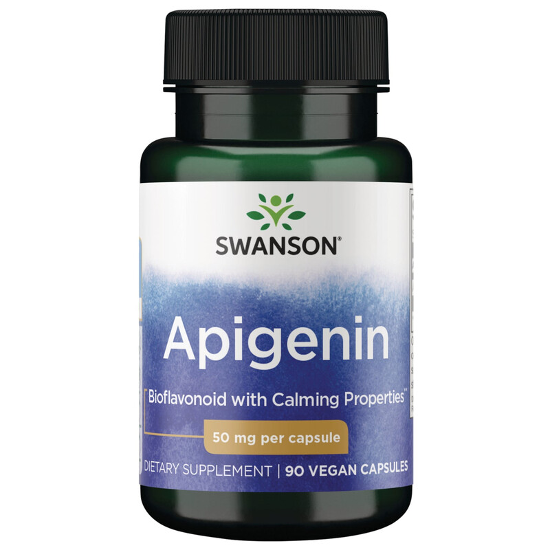 Swanson Apigenin Sleep Calm 50mg Capsules - 90 Capsules