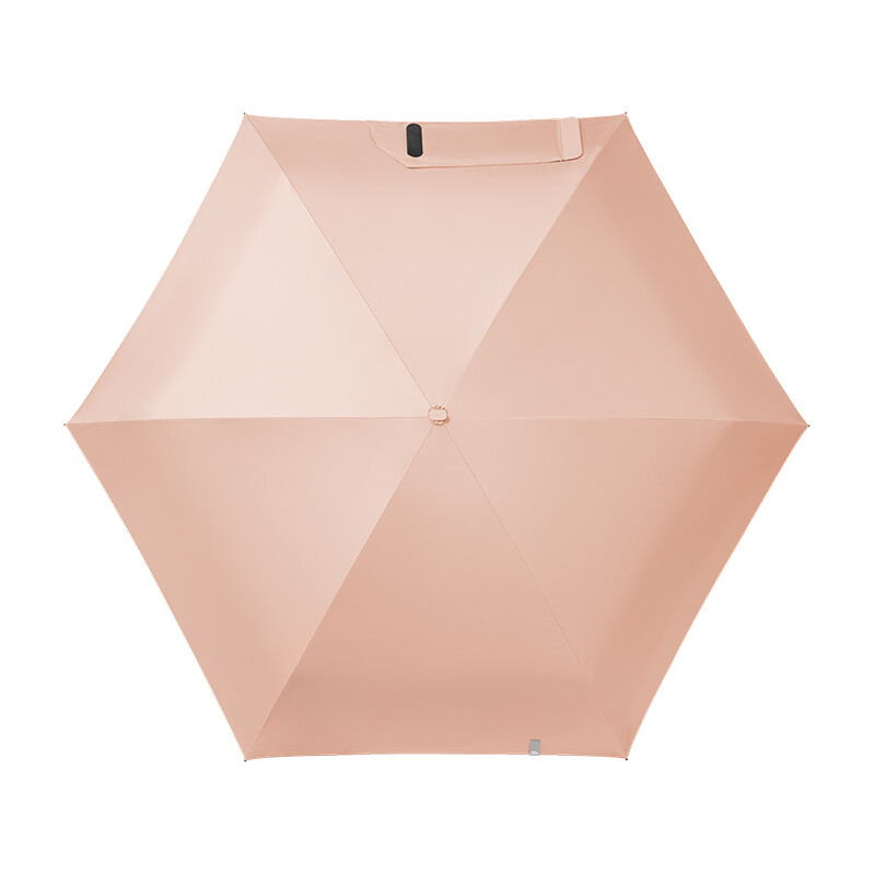 BM666, Black Coating Compact Protection Umbrella Outdoor Windproof Waterproof, Pink,