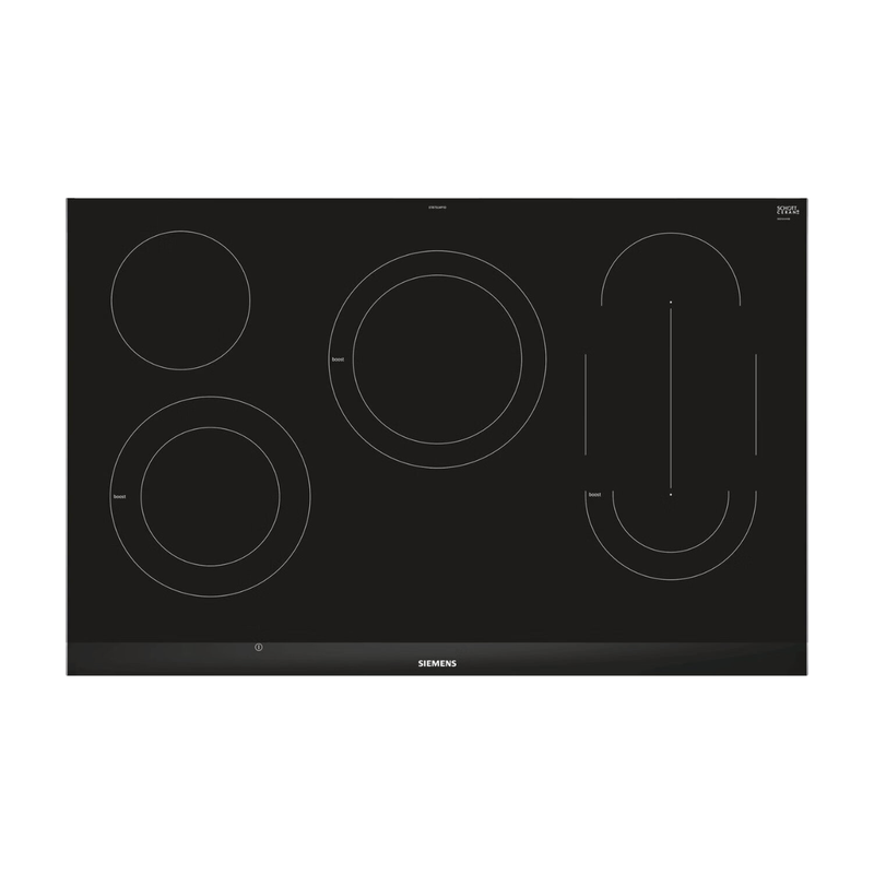 Siemens ET875LMP1D iQ500 elektrische kookplaat, 80 cm, onder werkblad, met randlijst