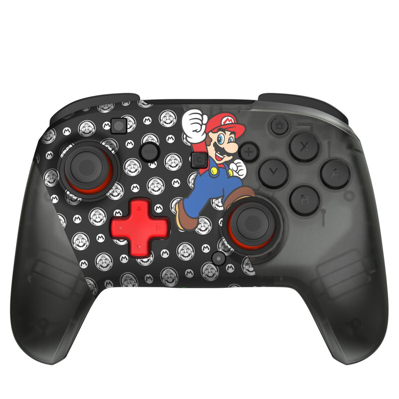 Turtle Beach Rematch Super Mario Jump Manette Sans Fil Sans Fil - Joystick TMR, Batterie 40 Heures, Bouton C pour GameChat, 2 Boutons Programmables - Nintendo Switch 2, Switch OLED - Édition Super Mario Jump