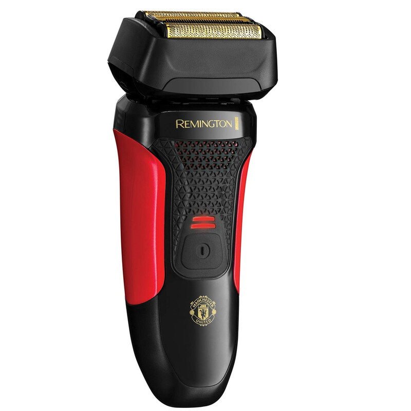 Remington Manchester United Limited Edition F4 Elektrorasierer, Schwarz und Rot
