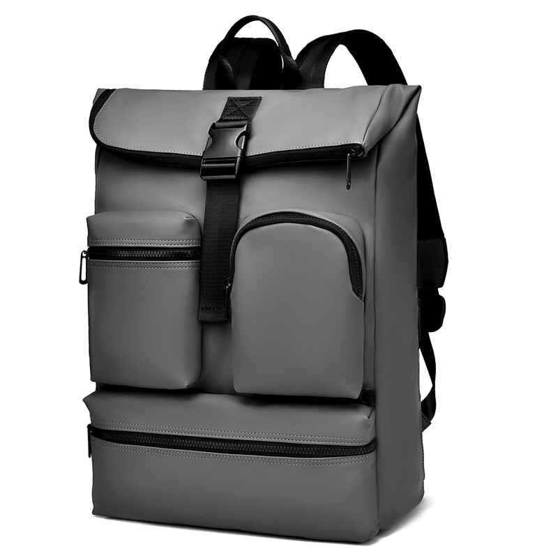 Waterafstotende Flip Top 15,6 Inch Business Laptop Rugzak Meerdere Externe Zakken Antidiefstal Rugzak Zak Casual Rugzak Voor Kantoor Dagelijks Reizen