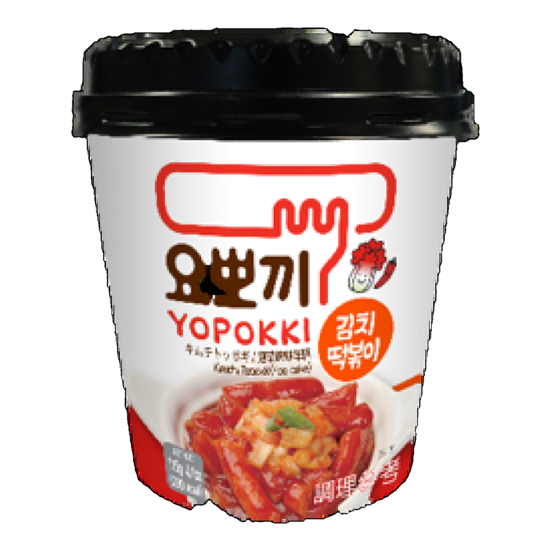 Yopokki Reiskuchen im Becher, Kimchi-Geschmack, 115 g