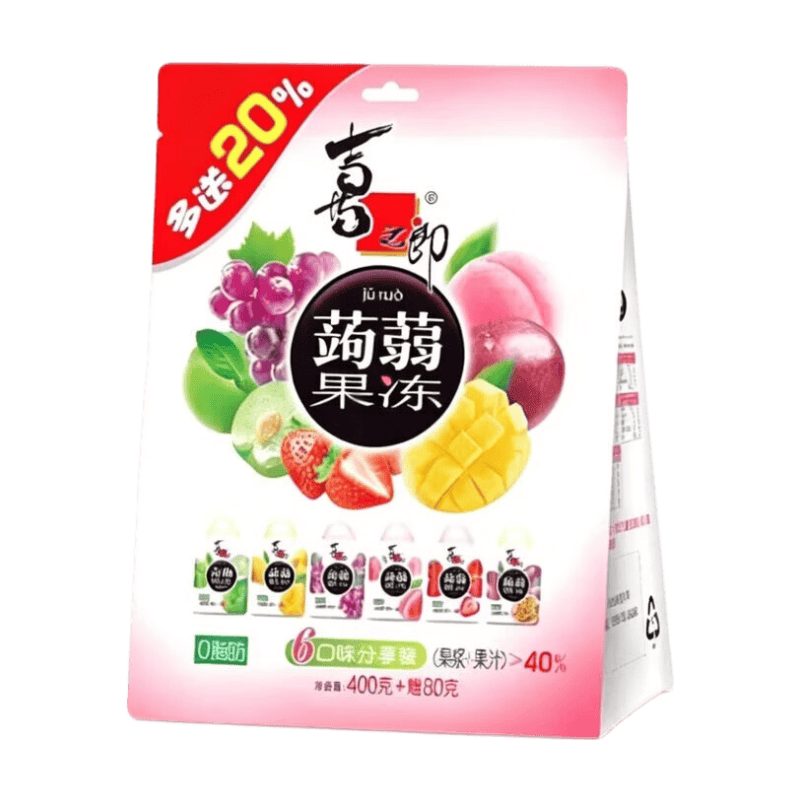 Strong Konjak Quetschgelee Sharing Pack, 400 g + 80 g Gratis