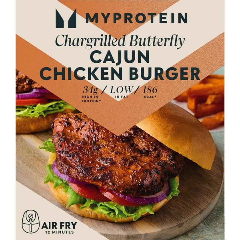 Myprotein 2 Pack Chargrilled Butterfly Cajun Chicken Burgers 300g