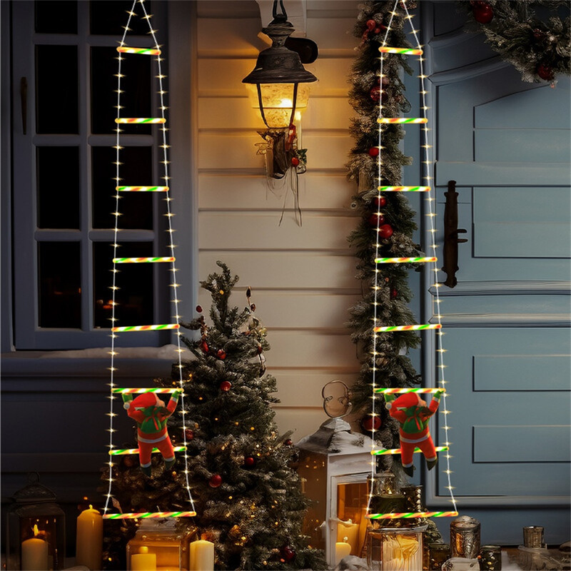 Huacan warm wit, 1,7 meter kerstladder