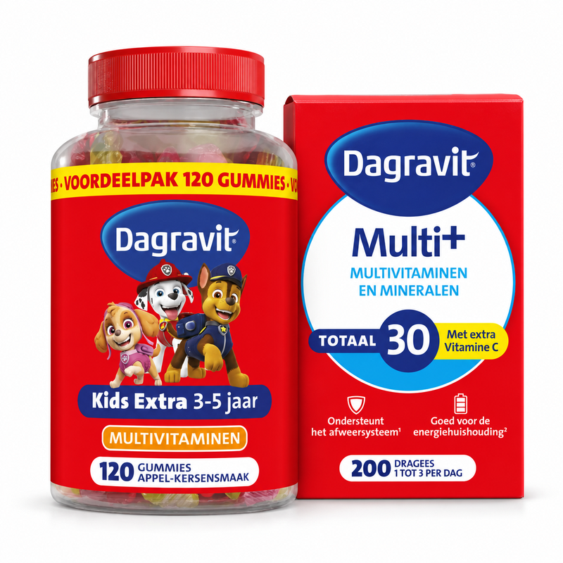 Dagravit Pack Multivitamines Familial – Adultes & Enfants – 320 Pièces