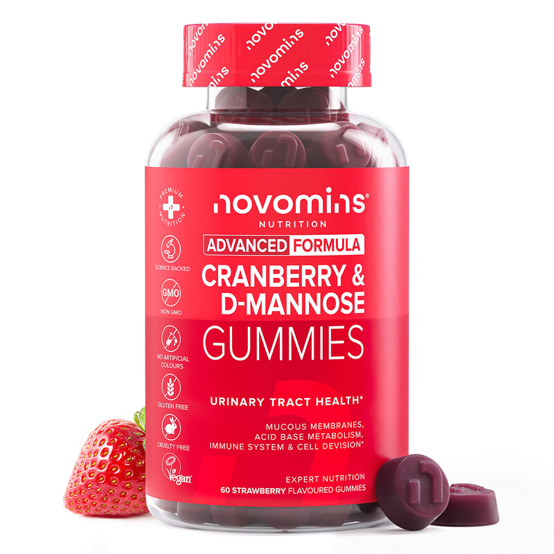 Novomins Cranberry & D-Mannose Gummies - 60 Gummies
