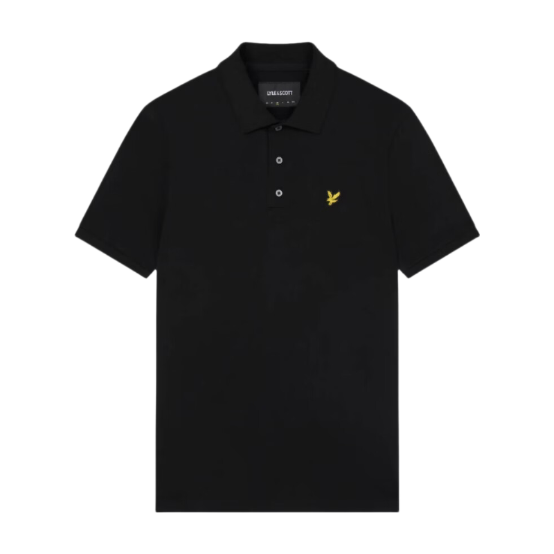 Cotton Polo Shirt - Jet Black