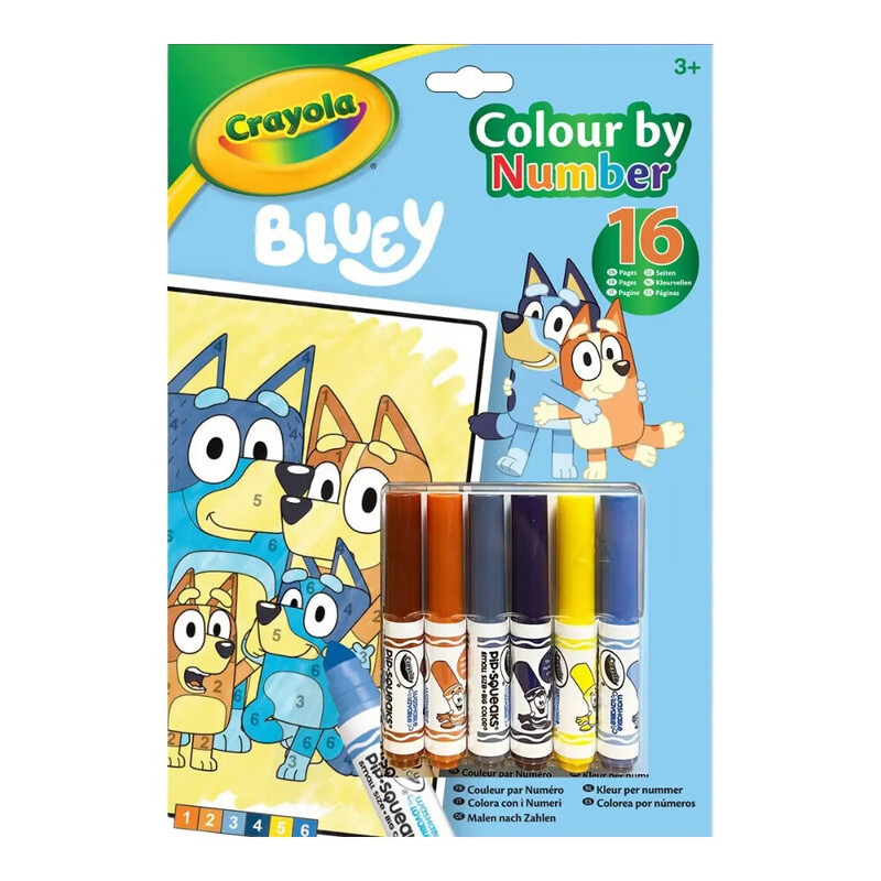 Bluey Colour By Number