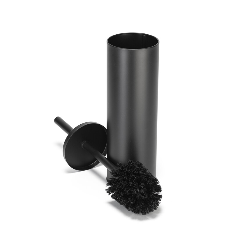 Croydex Black Toilet Brush & Holder - Matte
