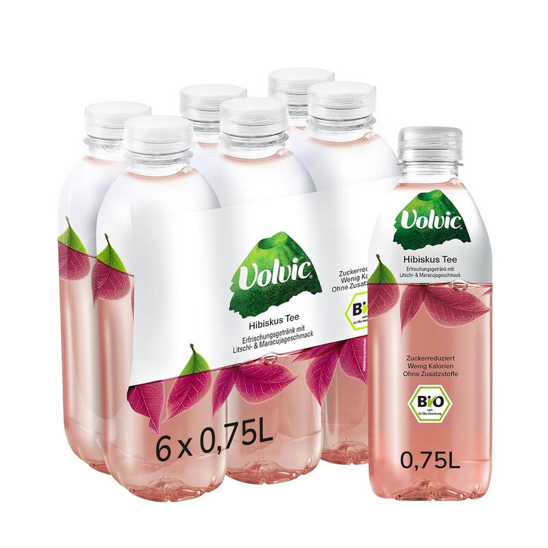 Volvic Bio Tee Hibiskus 6 x 0,75 L