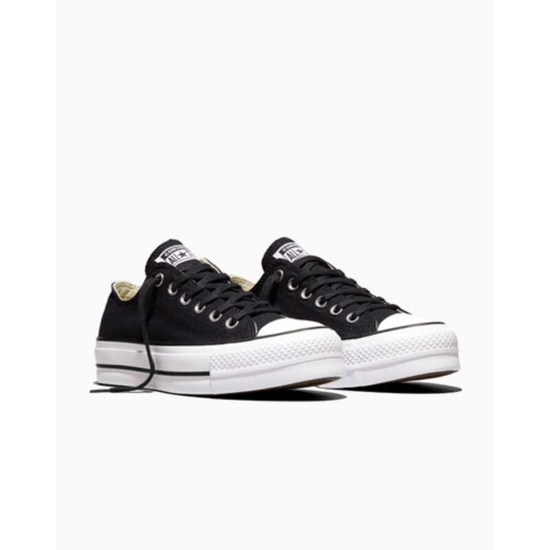 Chuck Taylor All Star Lift Platform Canvas Women's Low-Top Shoe Black/White/White 560