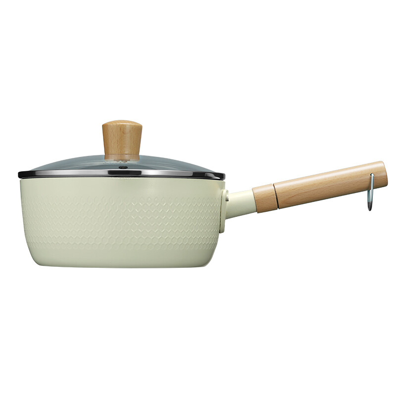 COOKER KING groene nevel antiaanbaksteelpan, melkpan, noedelpan, kleine kookpan - 20 cm - kookpan met deksel 20 cm