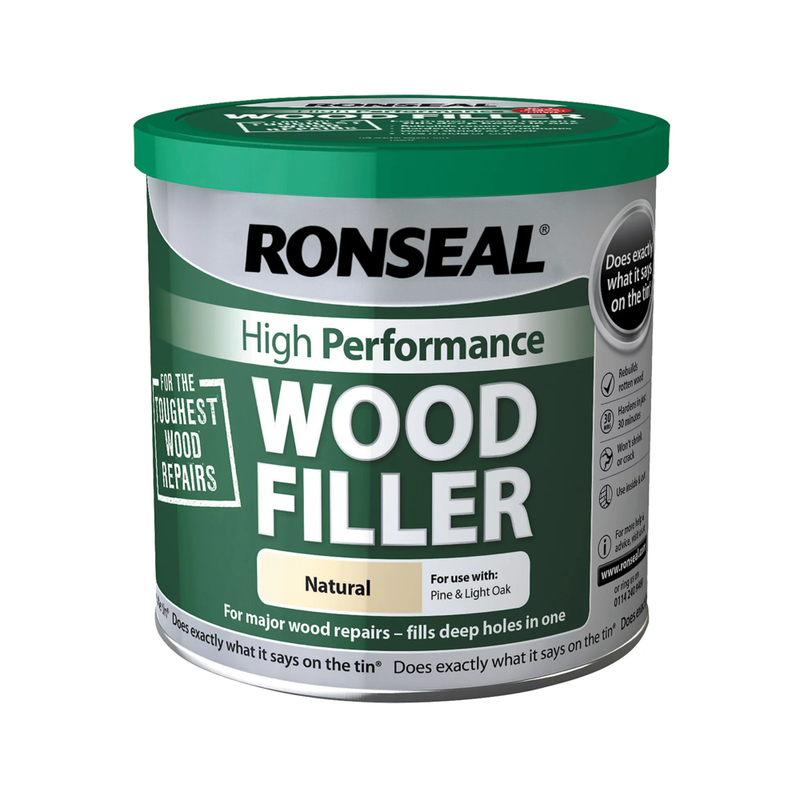 Ronseal High Performance Wood Filler Interior & Exterior Natural 550g
