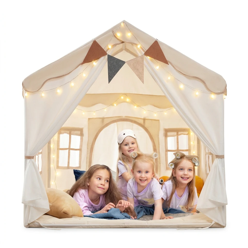 Besrey Binnen Kinder Speeltent met Mat en LED-verlichting