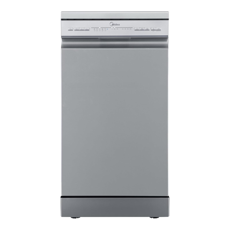Midea Mdwef1034c(S)-Wg-Uk 45Cm Freestanding Slimline Dishwasher - 10 Place Settings - Silver - E Rated