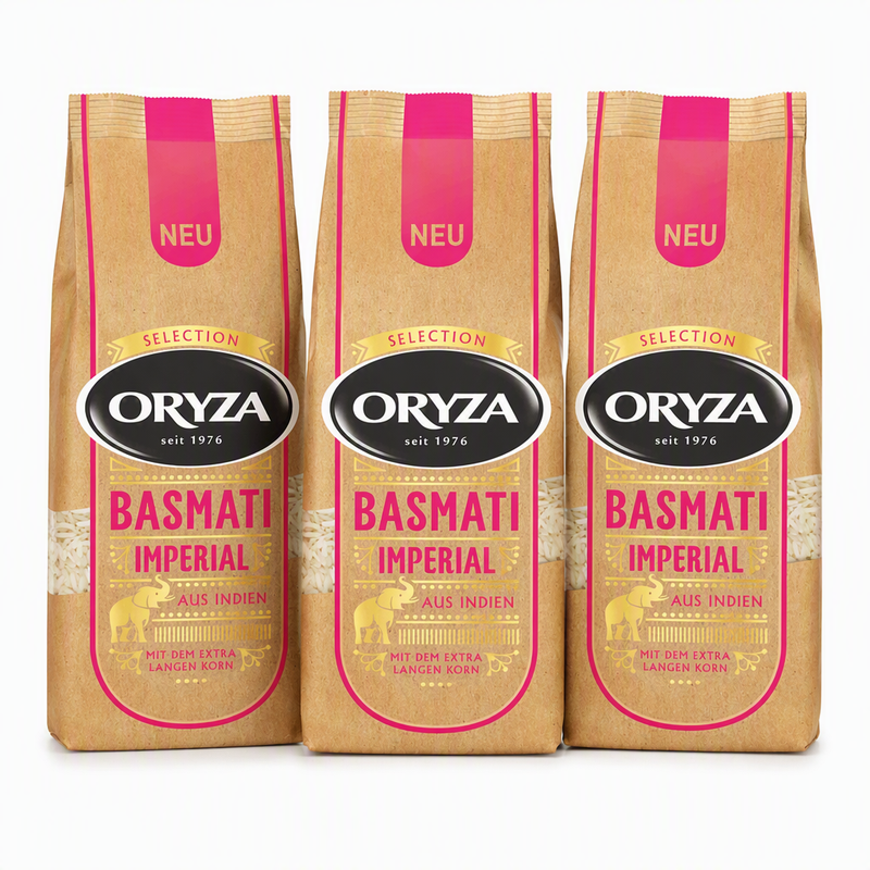 Vorteilspack 3 x ORYZA Selection Basmati Imperial 500 g