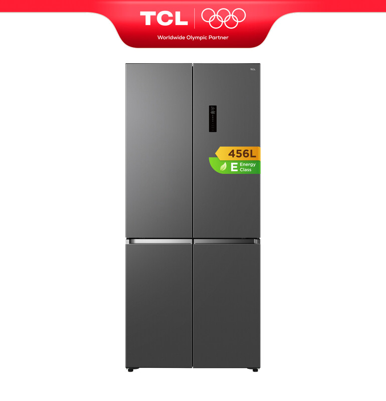 TCL Free Built-In® Serie RC593CSE0AM Multi-Door Kühl-Gefrierkombination, Kühlkapazität 312 L, Gefrierkapazität 66 L, Variable Fachkapazität 78 L, XL-Große Kapazität, Total No Frost, 99,99 % Sterilisation*, Pure Air, Power Cool & Freeze [Energieklasse E]