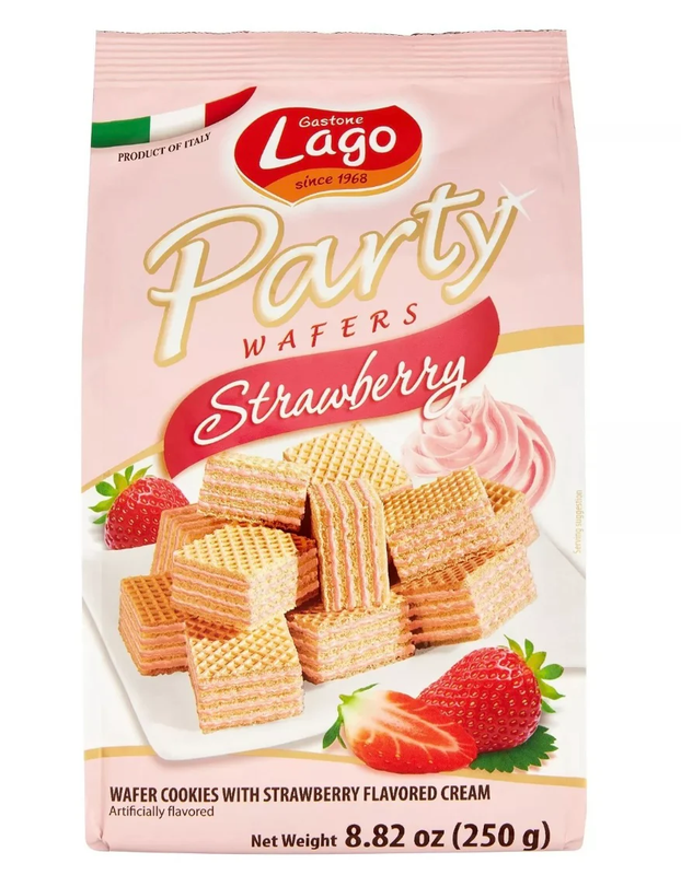 250g Strawberry Party Wafers