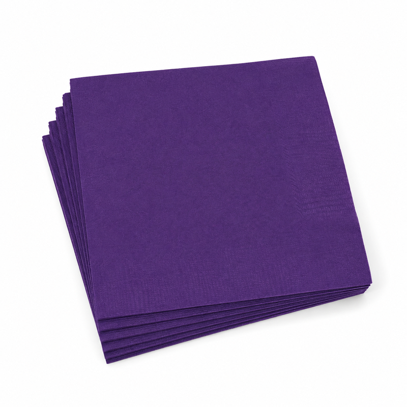 Deep Purple Lunch Napkins, Pack of 50