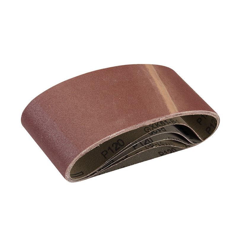 Sanding Belts 75 x 457mm 5pk 120 Grit