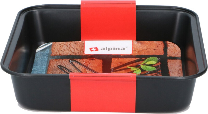 Alpina Bakvorm - 23 x 22 x 5 cm, zwart