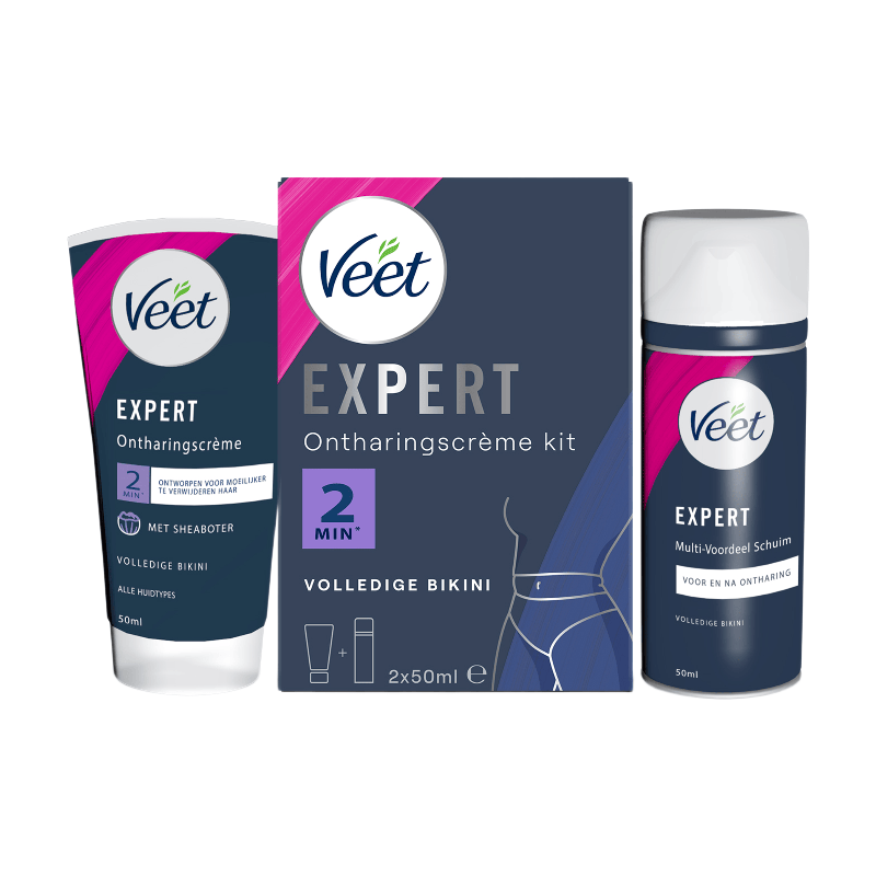 Veet Expert Volledige Bikini Ontharingscrème kit - Alle huidtypes - 200 ml