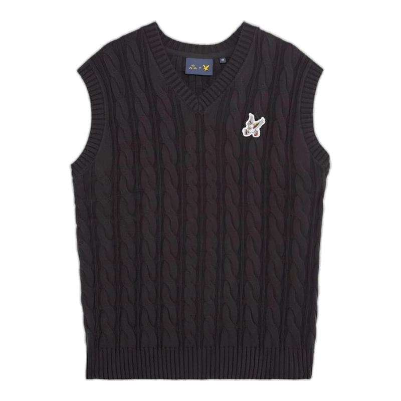 Lyle & Scott Friends of Feathers Cable Knitted Tank Top - Phantom