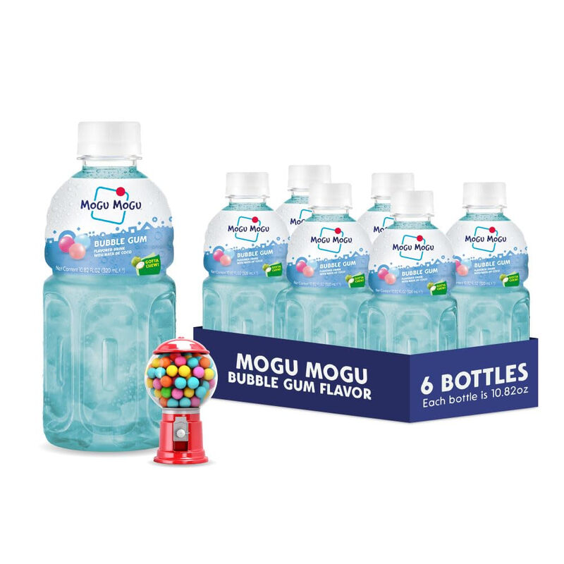 Mogu Mogu Bubblegum Drink With Nata De Coco 320Ml X 6Pcs