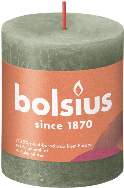 Bolsius Rustic Shine Stompkaars 8 cm Fresh Olive