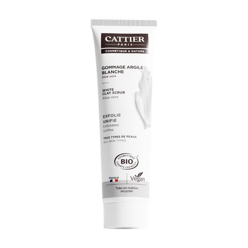 Cattier Blanche Gommage Visage Doux Argile 100 Ml - Argile & Poudre De Bambou - Image 4