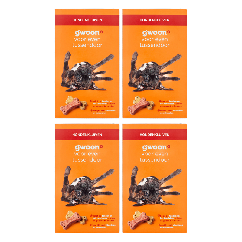 g'woon Os à mâcher pour chien Boîte 500 g * 4